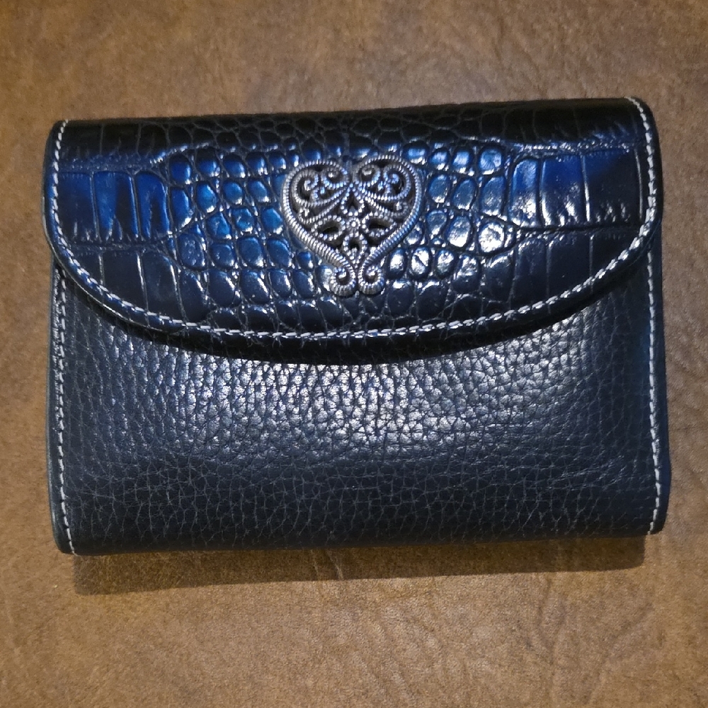 Brighton Black Leather Wallet NWOT